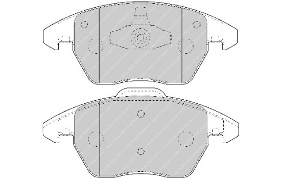 Brake Pad Set, disc brake PREMIER ECO FRICTION FDB1728 Ferodo