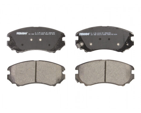 Brake Pad Set, disc brake PREMIER ECO FRICTION FDB1733 Ferodo