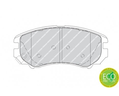 Brake Pad Set, disc brake PREMIER ECO FRICTION FDB1733 Ferodo, Image 3