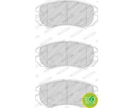 Brake Pad Set, disc brake PREMIER ECO FRICTION FDB1733 Ferodo, Image 4