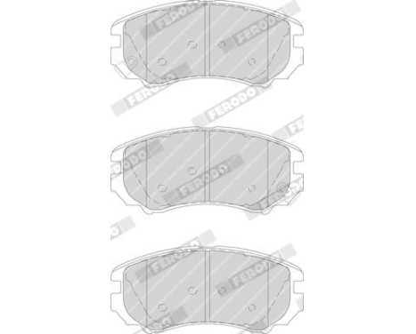 Brake Pad Set, disc brake PREMIER ECO FRICTION FDB1733 Ferodo, Image 4