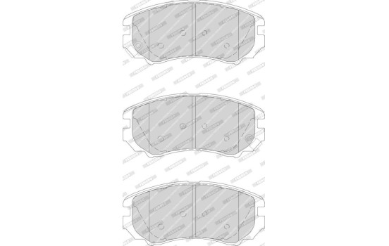 Brake Pad Set, disc brake PREMIER ECO FRICTION FDB1733 Ferodo, Image 4