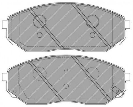 Brake Pad Set, disc brake PREMIER ECO FRICTION FDB1735 Ferodo