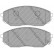 Brake Pad Set, disc brake PREMIER ECO FRICTION FDB1735 Ferodo