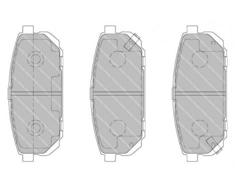Brake Pad Set, disc brake PREMIER ECO FRICTION FDB1736 Ferodo, Image 2