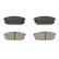 Brake Pad Set, disc brake PREMIER ECO FRICTION FDB1736 Ferodo