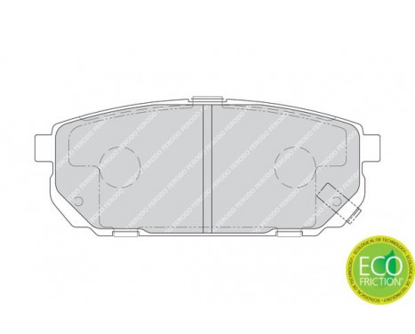 Brake Pad Set, disc brake PREMIER ECO FRICTION FDB1736 Ferodo, Image 3