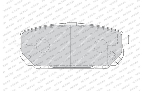Brake Pad Set, disc brake PREMIER ECO FRICTION FDB1736 Ferodo, Image 4