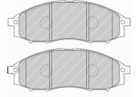 Brake Pad Set, disc brake PREMIER ECO FRICTION FDB1745 Ferodo