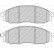 Brake Pad Set, disc brake PREMIER ECO FRICTION FDB1745 Ferodo