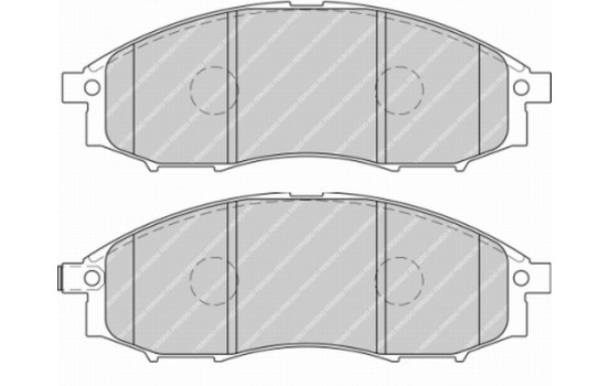 Brake Pad Set, disc brake PREMIER ECO FRICTION FDB1745 Ferodo