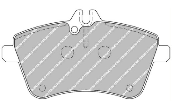 Brake Pad Set, disc brake PREMIER ECO FRICTION FDB1750 Ferodo, Image 2