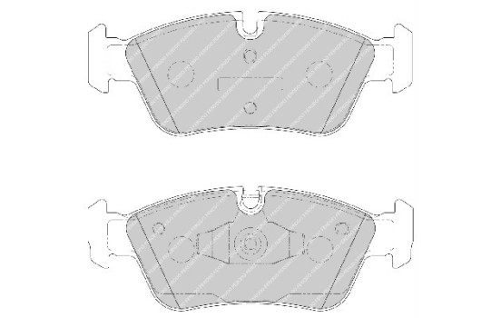 Brake Pad Set, disc brake PREMIER ECO FRICTION FDB1751 Ferodo, Image 2