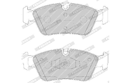 Brake Pad Set, disc brake PREMIER ECO FRICTION FDB1751 Ferodo, Image 5