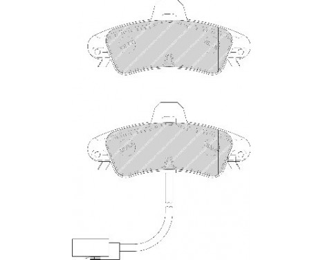 Brake Pad Set, disc brake PREMIER ECO FRICTION FDB1753 Ferodo, Image 2