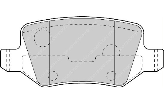 Brake Pad Set, disc brake PREMIER ECO FRICTION FDB1782 Ferodo, Image 2