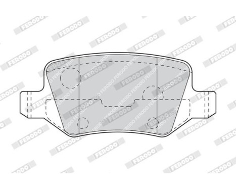 Brake Pad Set, disc brake PREMIER ECO FRICTION FDB1782 Ferodo, Image 4