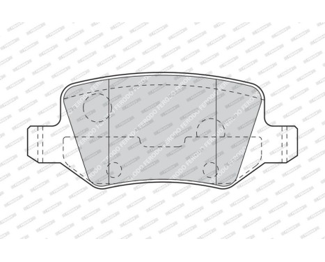 Brake Pad Set, disc brake PREMIER ECO FRICTION FDB1782 Ferodo, Image 4