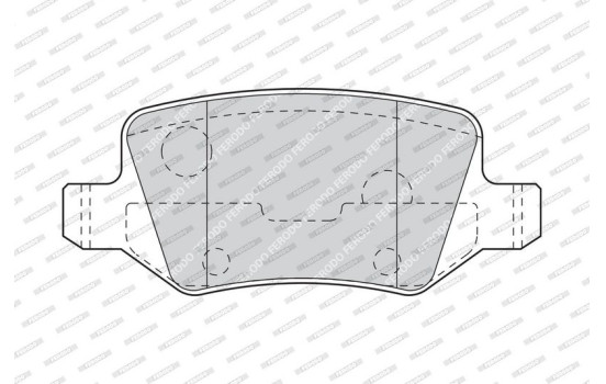 Brake Pad Set, disc brake PREMIER ECO FRICTION FDB1782 Ferodo, Image 4