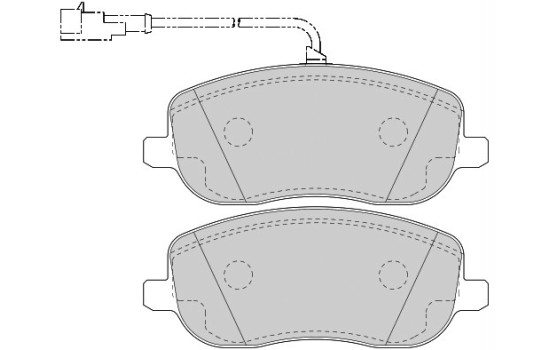 Brake Pad Set, disc brake PREMIER ECO FRICTION FDB1787 Ferodo, Image 2