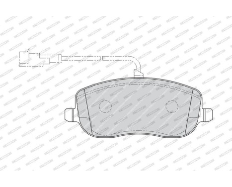 Brake Pad Set, disc brake PREMIER ECO FRICTION FDB1787 Ferodo, Image 4