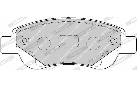 Brake Pad Set, disc brake PREMIER ECO FRICTION FDB1790 Ferodo, Image 4