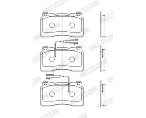Brake Pad Set, disc brake PREMIER ECO FRICTION FDB1794 Ferodo, Image 3