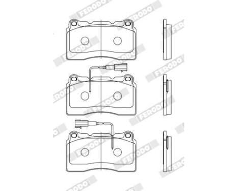 Brake Pad Set, disc brake PREMIER ECO FRICTION FDB1794 Ferodo, Image 3
