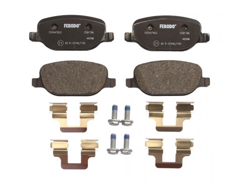 Brake Pad Set, disc brake PREMIER ECO FRICTION FDB1796 Ferodo