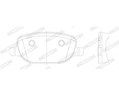 Brake Pad Set, disc brake PREMIER ECO FRICTION FDB1796 Ferodo, Image 2