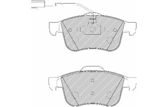 Brake Pad Set, disc brake PREMIER ECO FRICTION FDB1805 Ferodo, Image 2