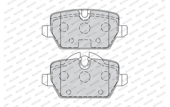 Brake Pad Set, disc brake PREMIER ECO FRICTION FDB1806 Ferodo, Image 3