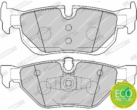 Brake Pad Set, disc brake PREMIER ECO FRICTION FDB1807 Ferodo, Image 4