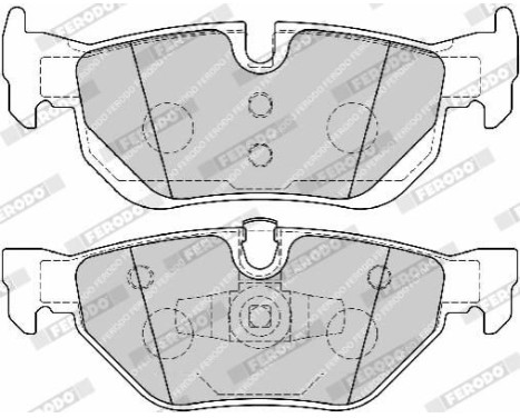 Brake Pad Set, disc brake PREMIER ECO FRICTION FDB1807 Ferodo, Image 4