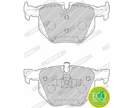 Brake Pad Set, disc brake PREMIER ECO FRICTION FDB1808 Ferodo, Image 4