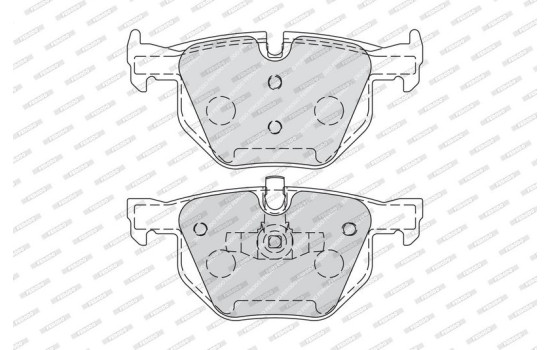 Brake Pad Set, disc brake PREMIER ECO FRICTION FDB1808 Ferodo, Image 3