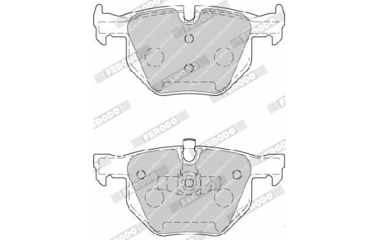Brake Pad Set, disc brake PREMIER ECO FRICTION FDB1808 Ferodo, Image 4