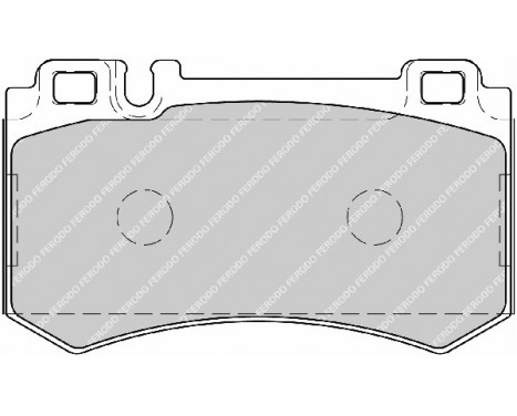 Brake Pad Set, disc brake PREMIER ECO FRICTION FDB1809 Ferodo, Image 2