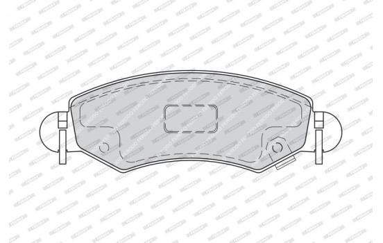 Brake Pad Set, disc brake PREMIER ECO FRICTION FDB1811 Ferodo, Image 3