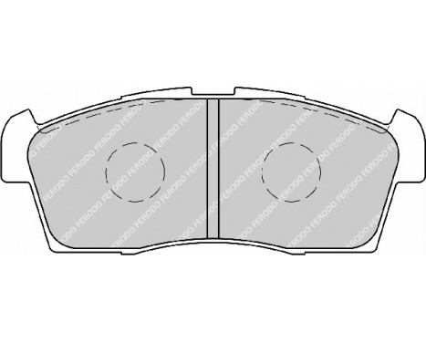 Brake Pad Set, disc brake PREMIER ECO FRICTION FDB1812 Ferodo, Image 2
