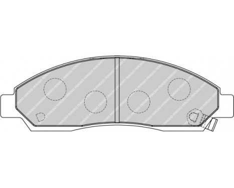 Brake Pad Set, disc brake PREMIER ECO FRICTION FDB1816 Ferodo, Image 2