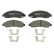 Brake Pad Set, disc brake PREMIER ECO FRICTION FDB1816 Ferodo