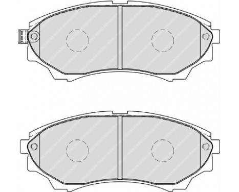 Brake Pad Set, disc brake PREMIER ECO FRICTION FDB1817 Ferodo, Image 2