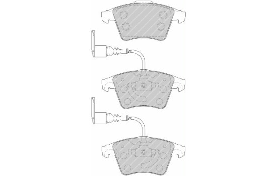 Brake Pad Set, disc brake PREMIER ECO FRICTION FDB1826 Ferodo, Image 2