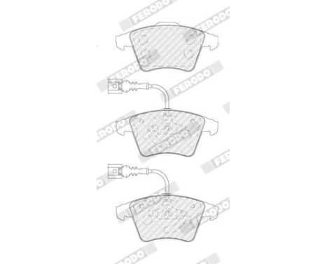 Brake Pad Set, disc brake PREMIER ECO FRICTION FDB1826 Ferodo, Image 4