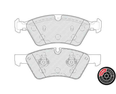 Brake Pad Set, disc brake PREMIER ECO FRICTION FDB1830 Ferodo, Image 5
