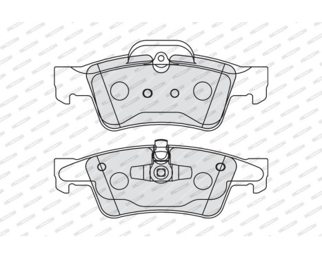 Brake Pad Set, disc brake PREMIER ECO FRICTION FDB1831 Ferodo, Image 3