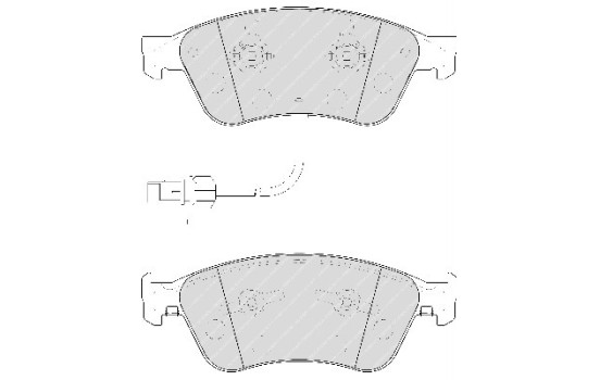 Brake Pad Set, disc brake PREMIER ECO FRICTION FDB1832 Ferodo, Image 2