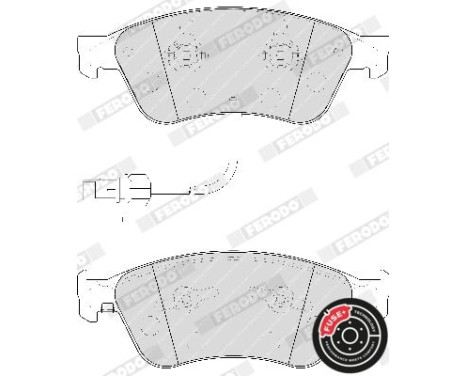 Brake Pad Set, disc brake PREMIER ECO FRICTION FDB1832 Ferodo, Image 3