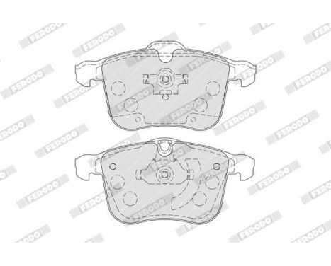 Brake Pad Set, disc brake PREMIER ECO FRICTION FDB1833 Ferodo, Image 3